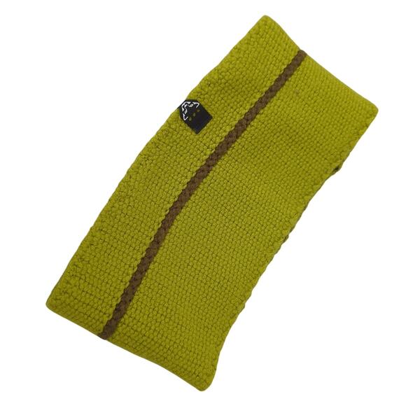 Dynafit Headband Ski Snowboard Fleece Lined Ear Warmer Lime Green Made in Italy - Picture 4 of 4